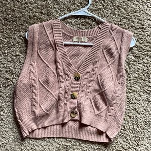 Tan sweater vest